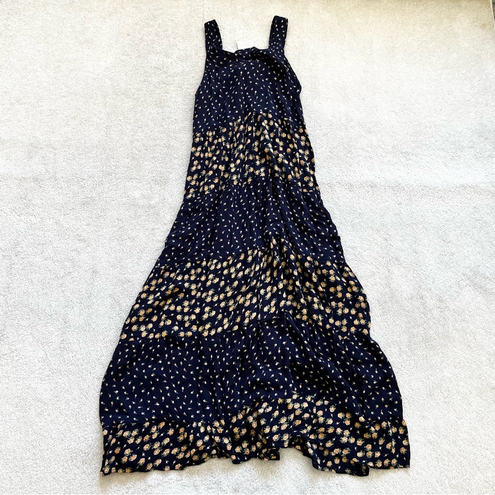 GO SOFTLY DITSY FLORAL MIDI/MAXI DRESS SMALL BOHO PRAIRIE COTTAGECORE FEMININE - Picture 2 of 9